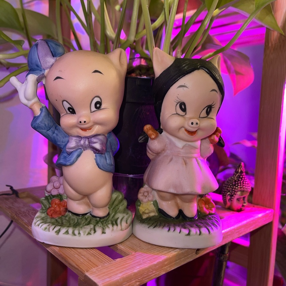 Porky & Petunia Pig VINTAGE